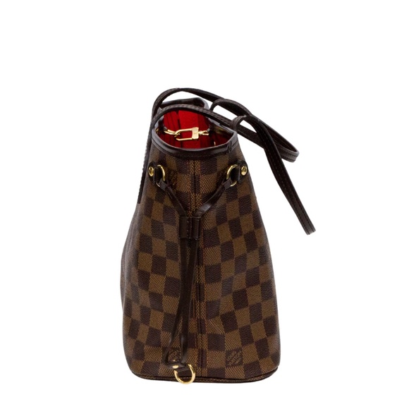 LOUIS VUITTON DAMIER EBENE CANVAS NEVERFULL PM TOTE BAG SD1029 - Picture 8 of 11